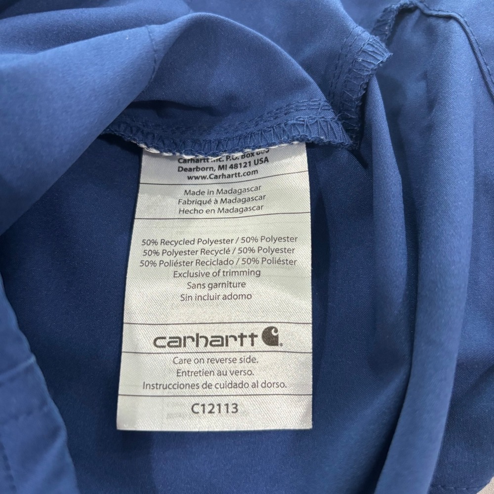 Carhartt Liberty V-Neck Scrub Top Navy Blue HCA Florida Healthcare Women S - Picture 12 of 13